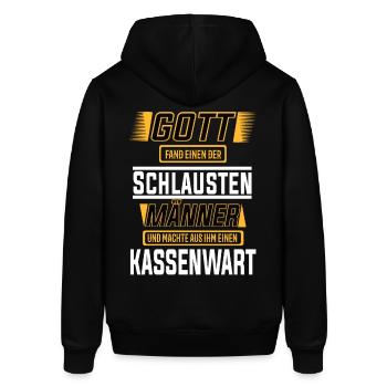 Kassenwart einer der schlausten Männer Der Welt - Stanley/Stella Unisex Hoodie SOUNDER - Schwarz - Hinten - Alina (178cm)