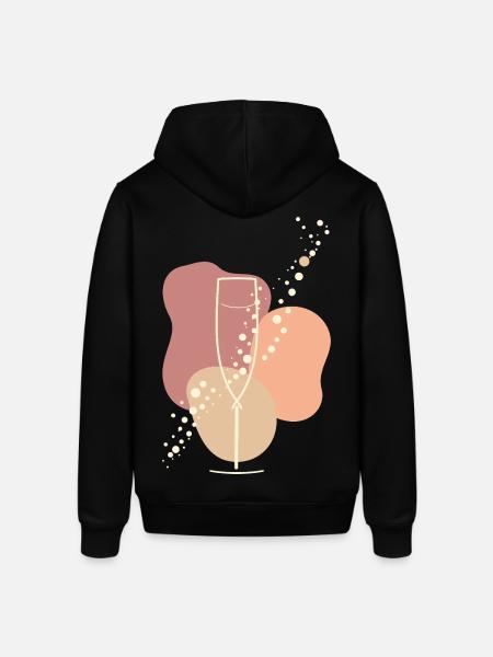 Sparkling wine lover Sparkling Aura - Stanley/Stella SOUNDER Unisex Hoodie - black