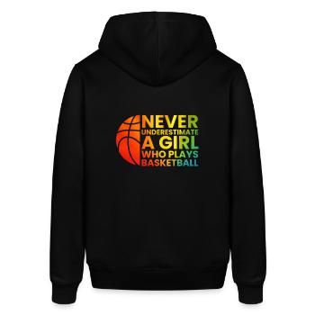 Basketball Girl sous-estime - Sweat à capuche SOUNDER Stanley/Stella Unisexe - noir - Dos - Alina (178cm)