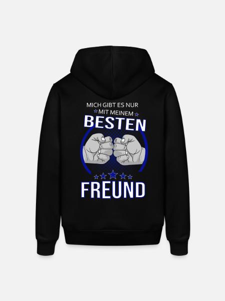 Nur mit bestem Freund - Stanley/Stella Unisex Hoodie SOUNDER - Schwarz