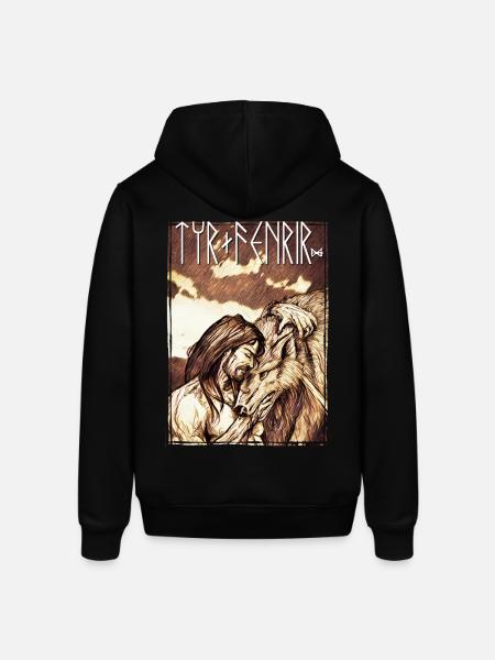 Tyr + Fenrir - Stanley/Stella SOUNDER Unisex Hoodie - black