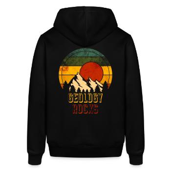 Geologie - Stanley/Stella Unisex Hoodie SOUNDER - Schwarz - Hinten - Alina (178cm)