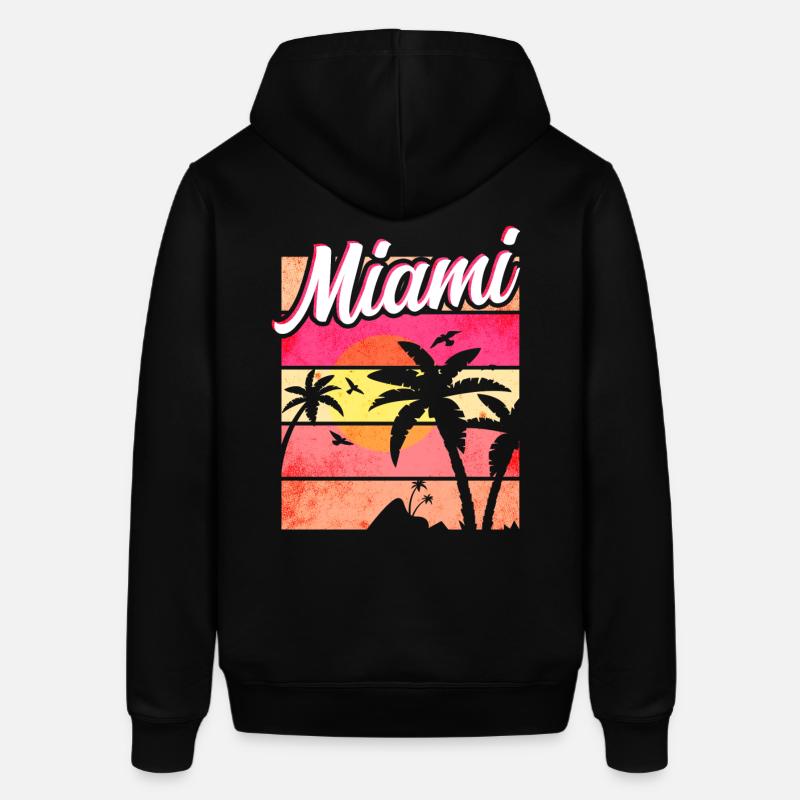 Miami Floride - Sweat à capuche SOUNDER Stanley/Stella Unisexe - noir