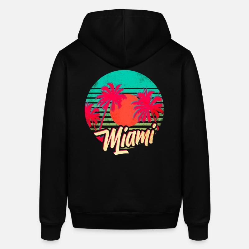 Miami - Sweat à capuche SOUNDER Stanley/Stella Unisexe - noir