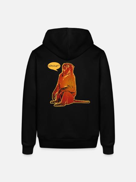 Funny baboon - Stanley/Stella SOUNDER Unisex Hoodie - black