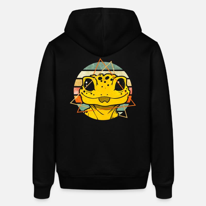 Gecko mignon - Sweat à capuche SOUNDER Stanley/Stella Unisexe - noir