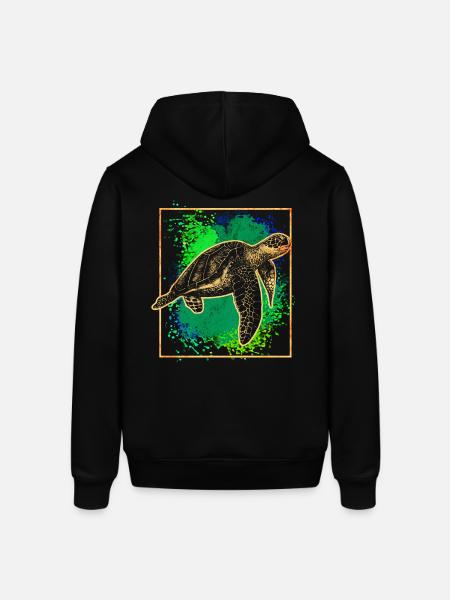 Sea turtle - Stanley/Stella SOUNDER Unisex Hoodie - black