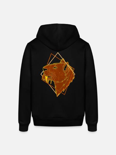 Saber-toothed tiger - Stanley/Stella SOUNDER Unisex Hoodie - black