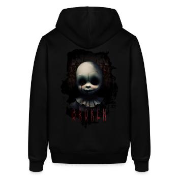 Horror Puppe - Stanley/Stella Unisex Hoodie SOUNDER - Schwarz - Hinten - Alina (178cm)