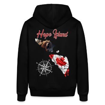 Hope Island - Vancouver Canada Survival Teams - Stanley/Stella Unisex Hoodie SOUNDER - Schwarz - Hinten - Alina (178cm)
