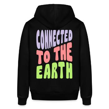 Connecté à la Terre - Sweat à capuche SOUNDER Stanley/Stella Unisexe - noir - Dos - Alina (178cm)
