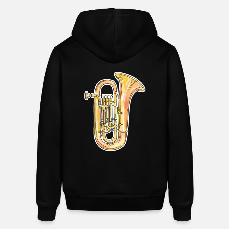 Tuba de dessin animé - Sweat à capuche SOUNDER Stanley/Stella Unisexe - noir