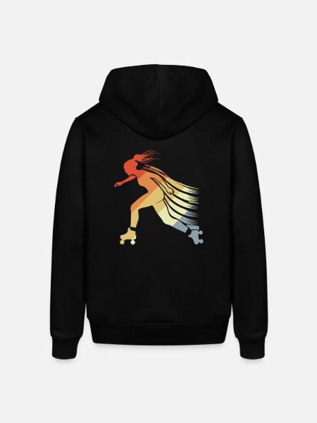 Roller Skating Mädchen - Stanley/Stella Unisex Hoodie SOUNDER - Schwarz