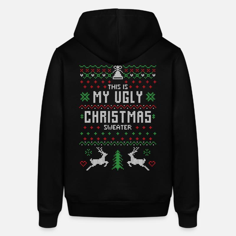 This my Ugly Christmas Pull Christmas renne - Sweat à capuche SOUNDER Stanley/Stella Unisexe - noir