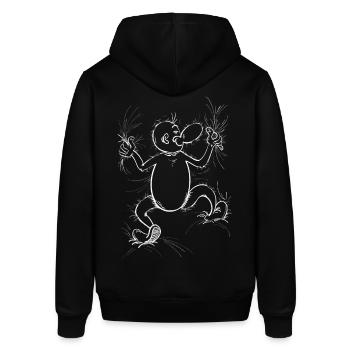Gros câlin | Tarin homme - Blanc - Sweat à capuche SOUNDER Stanley/Stella Unisexe - noir - Dos - Alina (178cm)