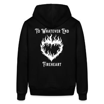 fireheart Design - Stanley/Stella Unisex Hoodie SOUNDER - Schwarz - Hinten - Alina (178cm)