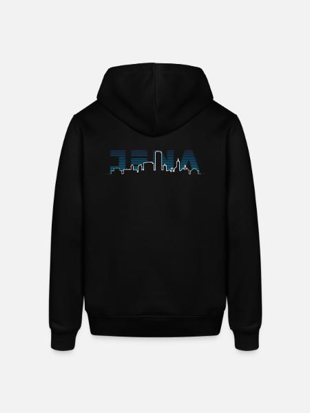 Jena Silhouette Skyline - Stanley/Stella SOUNDER Unisex Hoodie - black