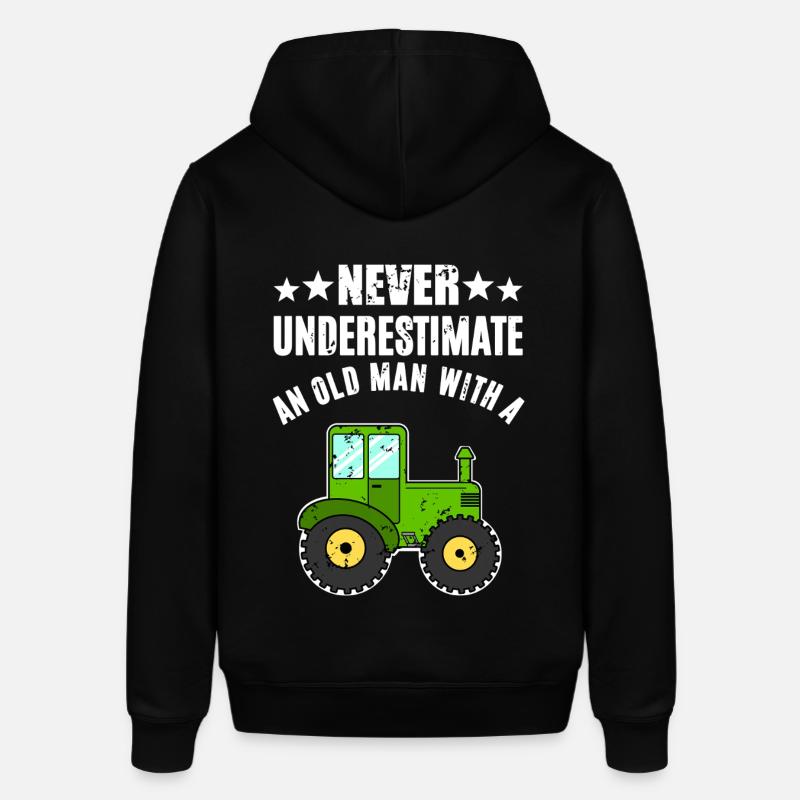 Never Underestimate Traktor - Stanley/Stella Unisex Hoodie SOUNDER - Schwarz