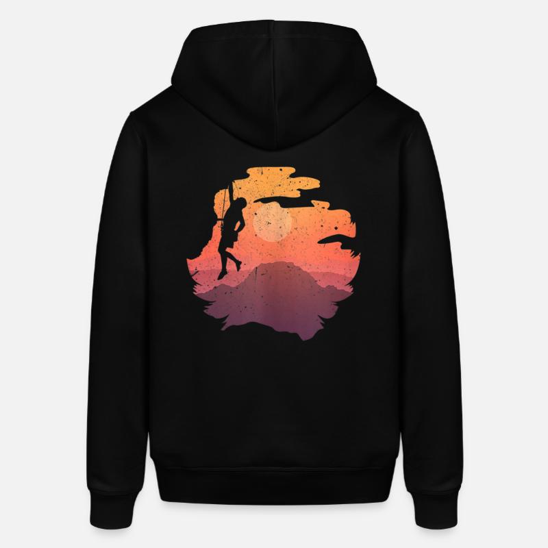 Climbing rock climbing climber - Sweat à capuche SOUNDER Stanley/Stella Unisexe - noir