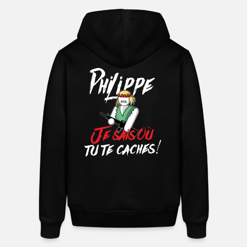 Philippe Où Tu Te Caches - Sweat à capuche SOUNDER Stanley/Stella Unisexe - noir
