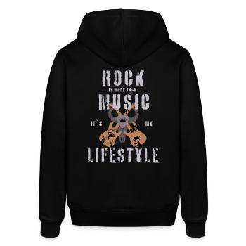 Style de vie Musique rock - Sweat à capuche SOUNDER Stanley/Stella Unisexe - noir - Dos - Alina (178cm)