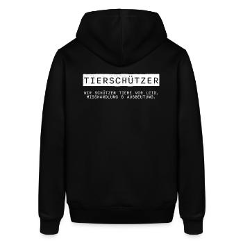 TIERSCHÜTZER - Stanley/Stella Unisex Hoodie SOUNDER - Schwarz - Hinten - Alina (178cm)