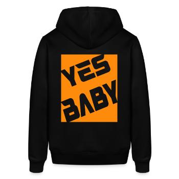 Yes Baby - Stanley/Stella Unisex Hoodie SOUNDER - Schwarz - Hinten - Alina (178cm)