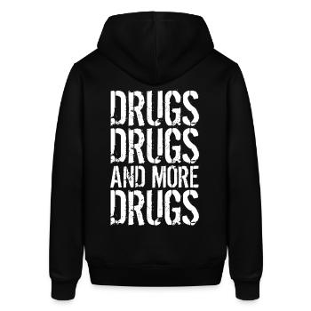 Drogues Drogues Et encore Drogues - Sweat à capuche SOUNDER Stanley/Stella Unisexe - noir - Dos - Alina (178cm)