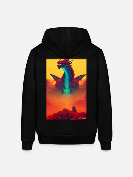 Dragon Creature Fantasy - Stanley/Stella SOUNDER Unisex Hoodie - black