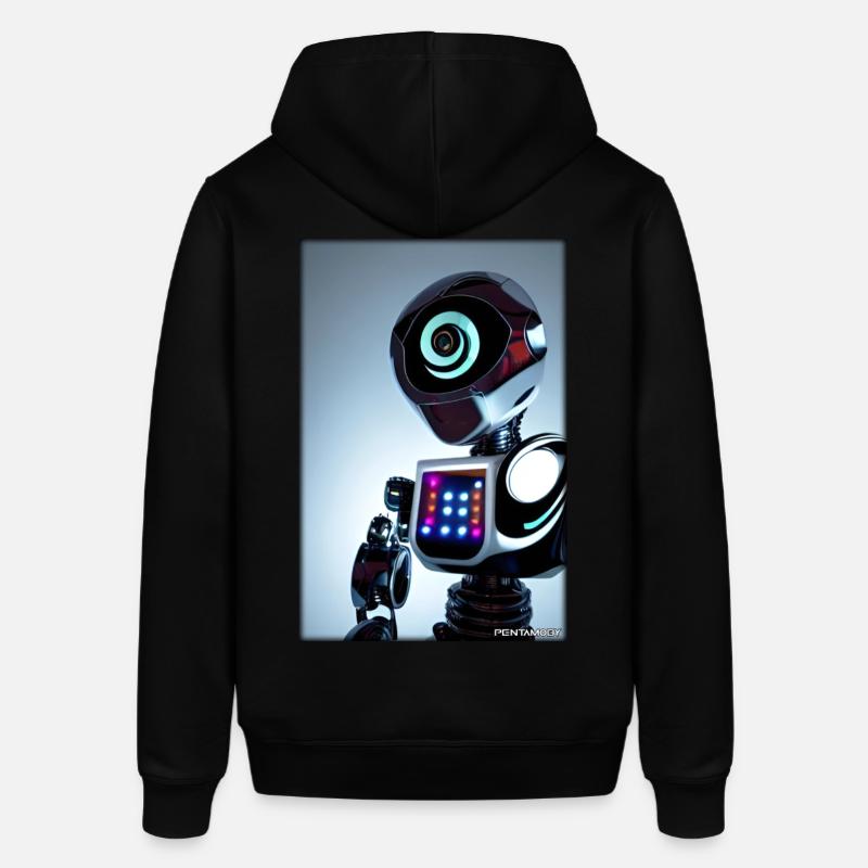 Roboter Zukunft Technik Wissenschaft Android - Stanley/Stella Unisex Hoodie SOUNDER - Schwarz