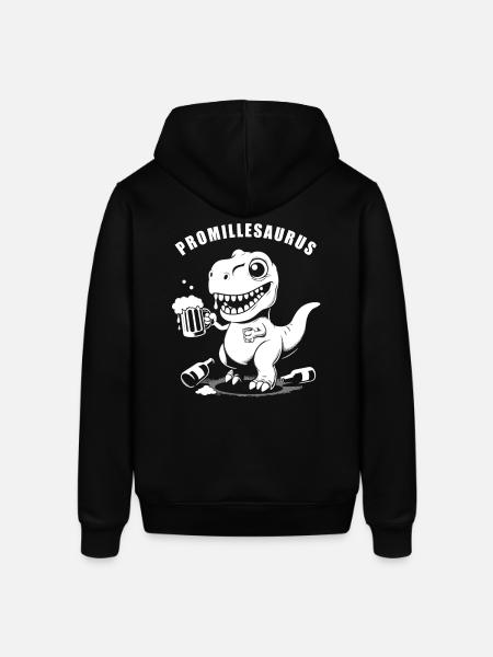 Funny Drunk Dinosaur: Promillesaurus - Stanley/Stella SOUNDER Unisex Hoodie - black