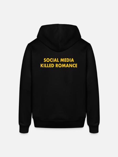 social media killed romance - Stanley/Stella SOUNDER Unisex Hoodie - black