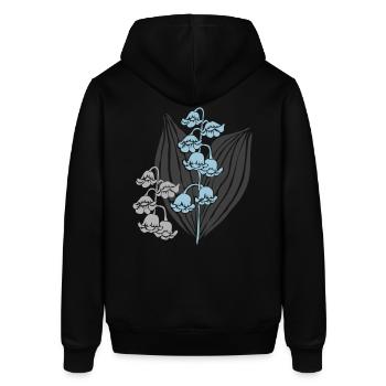 Floral ornament - Stanley/Stella SOUNDER Unisex Hoodie - black - Back - Alina (178cm)