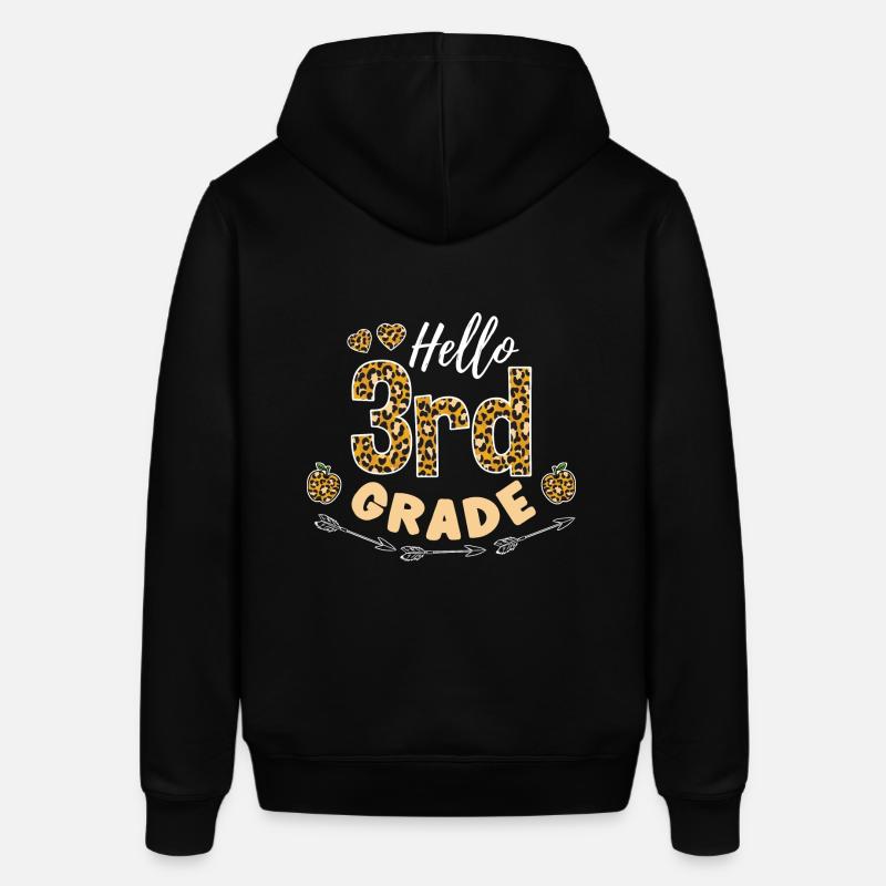 Hello 3rd Grade Leopard-Lehrer - Stanley/Stella Unisex Hoodie SOUNDER - Schwarz