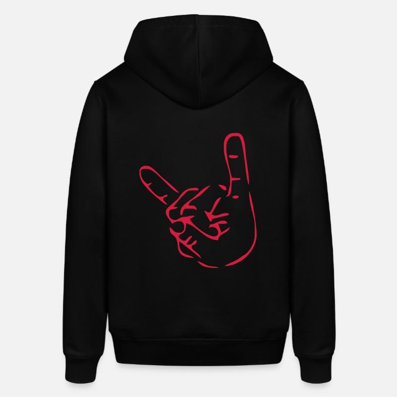 Français fourche Hard Rock - Sweat à capuche SOUNDER Stanley/Stella Unisexe - noir