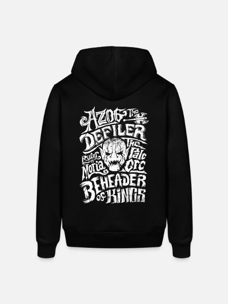The Hobbit Azog The Defiler And His Titles - Stanley/Stella SOUNDER Unisex Hoodie - black