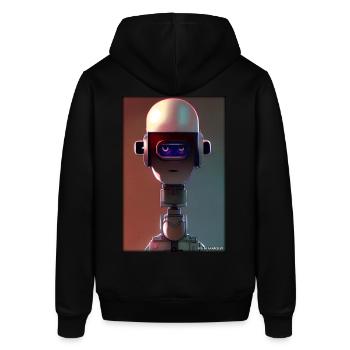 Robot Future Technology Science Android - Sweat à capuche SOUNDER Stanley/Stella Unisexe - noir - Dos - Alina (178cm)