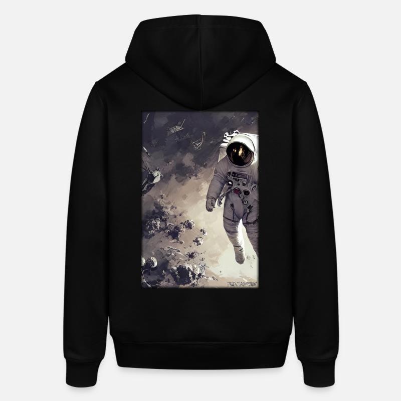 Astronaut Zukunft Sci-Fi Technik - Stanley/Stella Unisex Hoodie SOUNDER - Schwarz