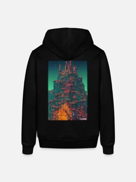 Castle Castle Fortress Architecture Landscape - Stanley/Stella SOUNDER Unisex Hoodie - black