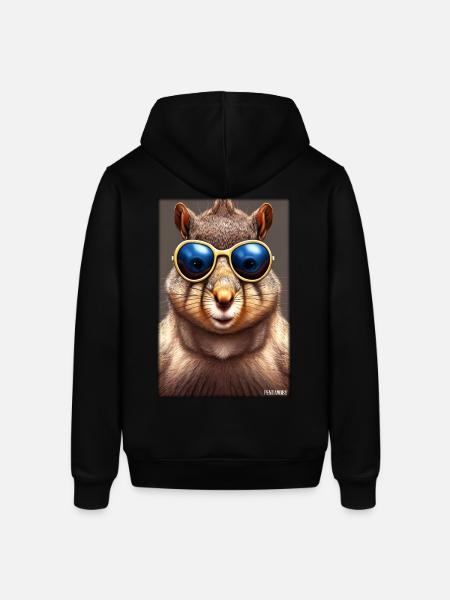 Egern solbriller Wildlife Forest Animal Forest - Stanley/Stella SOUNDER unisex hoodie - sort