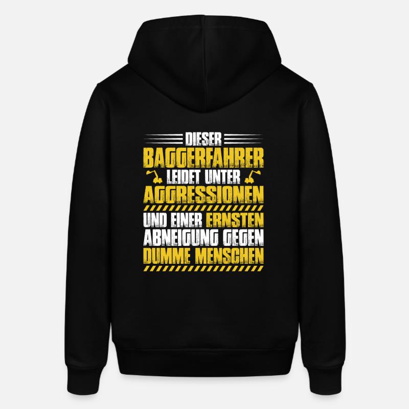 Baggerfahrer Baggerführer Bagger Geschenk - Stanley/Stella Unisex Hoodie SOUNDER - Schwarz