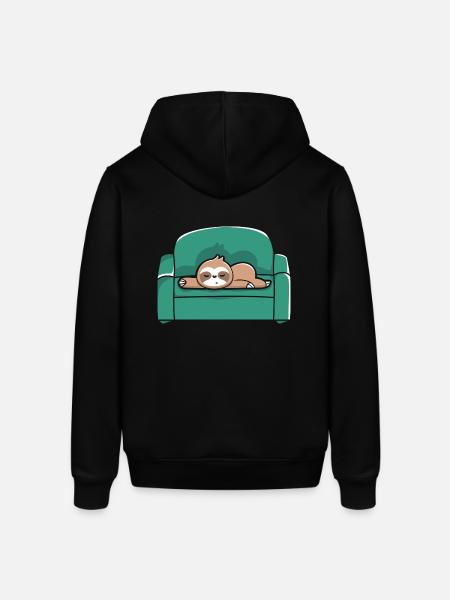 Faultier Sofa Chill Relax - Stanley/Stella Unisex Hoodie SOUNDER - Schwarz