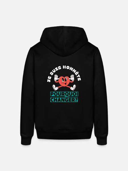 I'm honest why change - Stanley/Stella SOUNDER Unisex Hoodie - black
