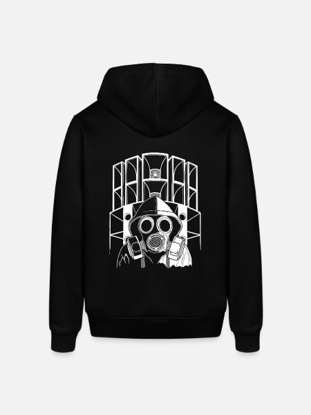 Tekno 23 sound system gas mask - Stanley/Stella SOUNDER Unisex Hoodie - black