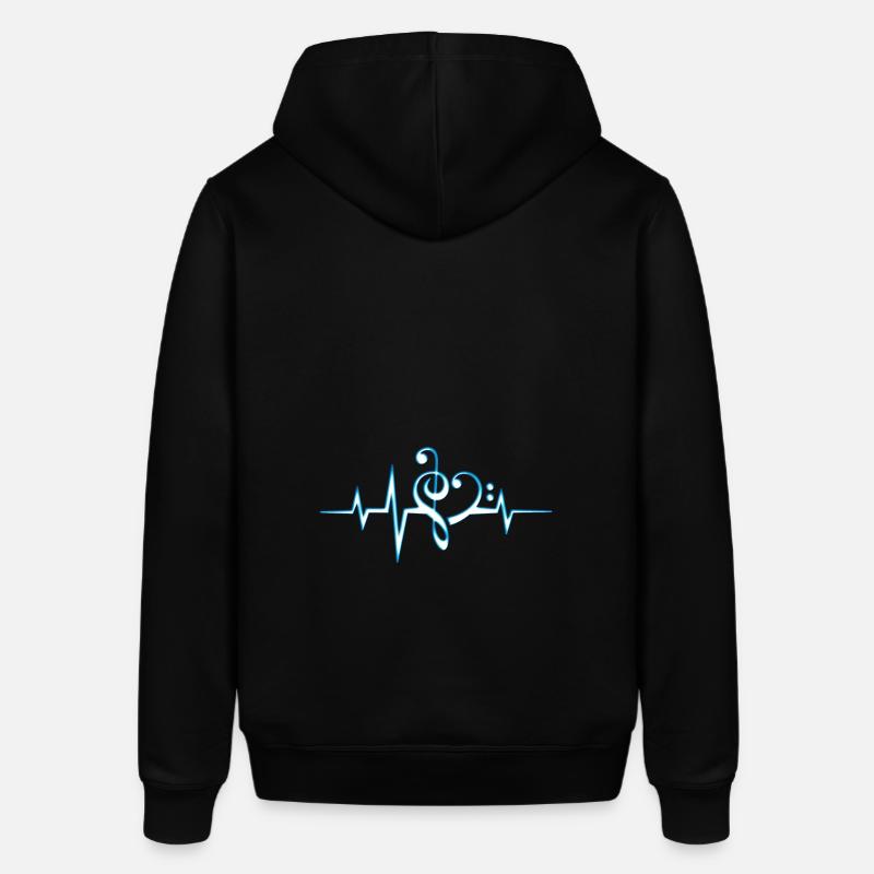 Music, pulse, notes, Trance, Techno, Electro, Goa - Stanley/Stella SOUNDER Unisex Hoodie - black