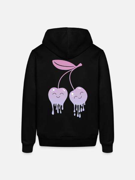 Melting Cherries Kawaii - Stanley/Stella SOUNDER Unisex Hoodie - black