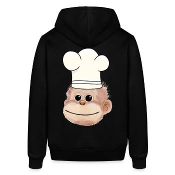Singe Chef Restaurant Cuisinier cuisinier amateur - Sweat à capuche SOUNDER Stanley/Stella Unisexe - noir - Dos - Alina (178cm)