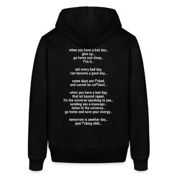 Motivation - Stanley/Stella Unisex Hoodie SOUNDER - Schwarz - Hinten - Alina (178cm)