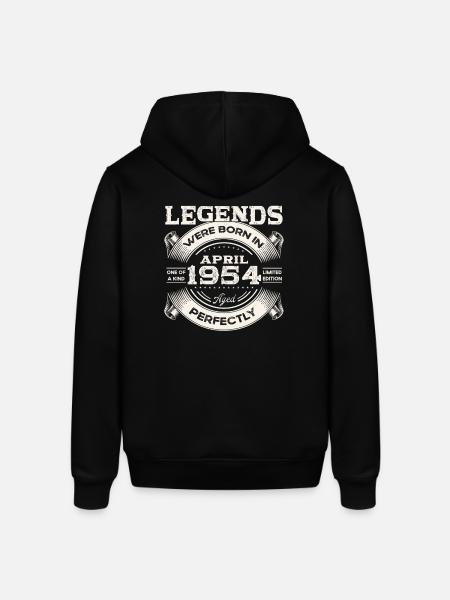 70-års fødselsdagsgave Legendarisk årgang 1954 - Stanley/Stella SOUNDER unisex hoodie - sort