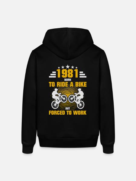 1981 Born Bicycle - Stanley/Stella SOUNDER Unisex Hoodie - black